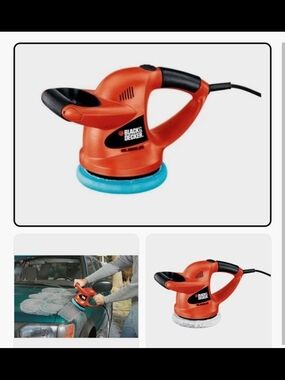 Black & Decker Orange and Black Random Orbital Polisher
